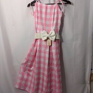 Adult Barbie Dress with belt Extra Large